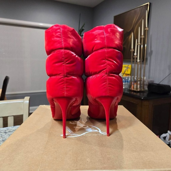 🔥 NEW Christian Louboutin Astro Pointue 85mm Puffer Booties Size 41 - Picture 7 of 14